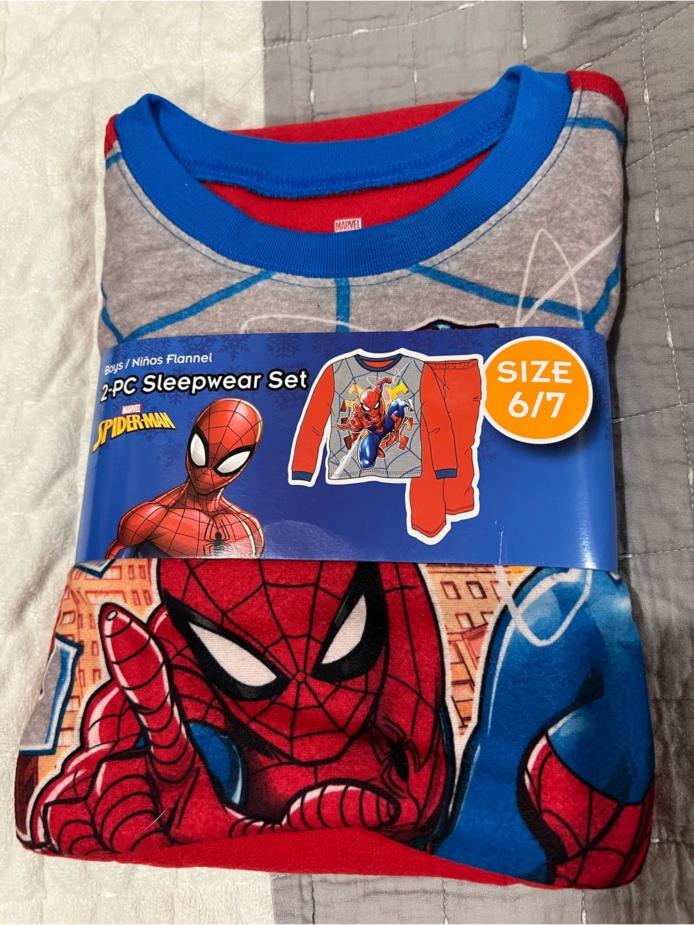 Spiderman 2 piece sleepwear set